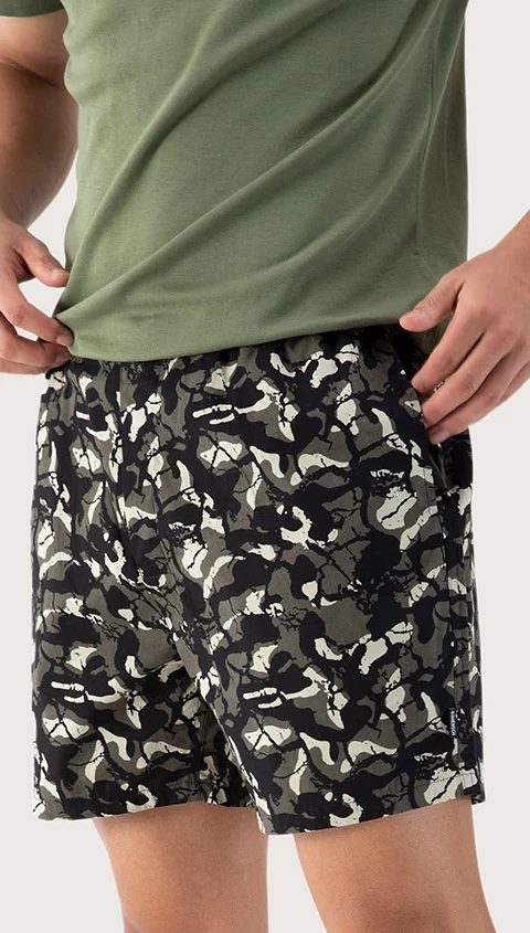 BREEEZE Ultra-light Boxer Shorts Camo Grey - Image 2