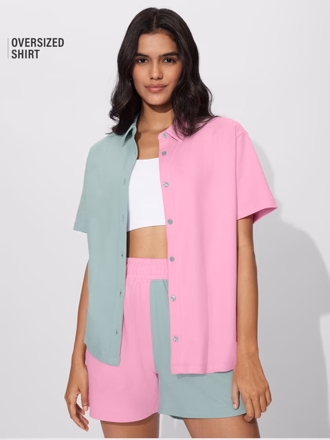 Pink, Green Colourblock