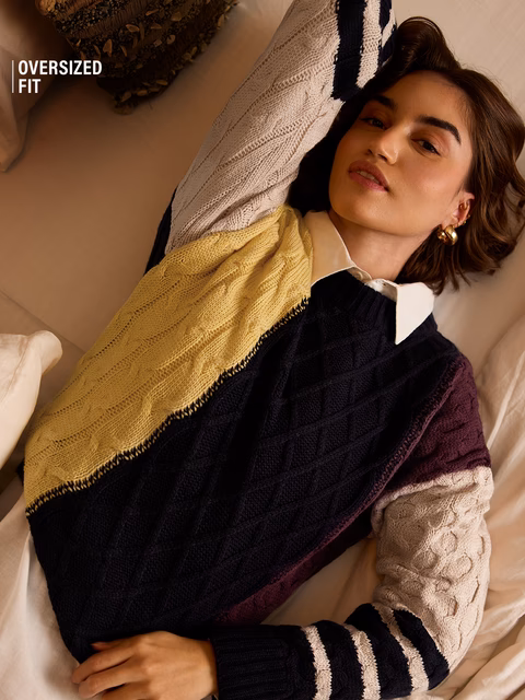 Chunky Knit Sweater: Carolina Sweater - Image 2