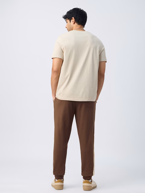 Colourblock Joggers: Mocha - Image 2