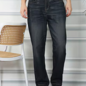 Shein Ankle Length Fly With Button Closure Mid Wash Jeans