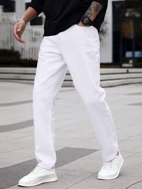 Men Mid Rise Straight Jeans