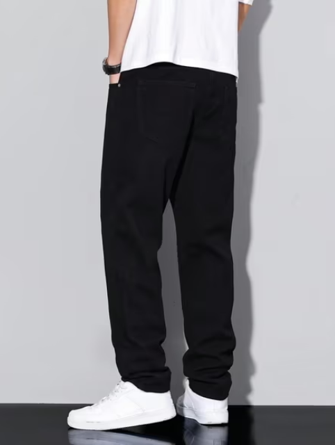 Men Lightly-Washed Straight Fit Jeans - Image 4