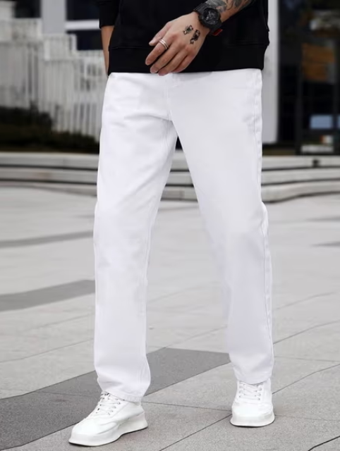 Men Mid Rise Straight Jeans - Image 2