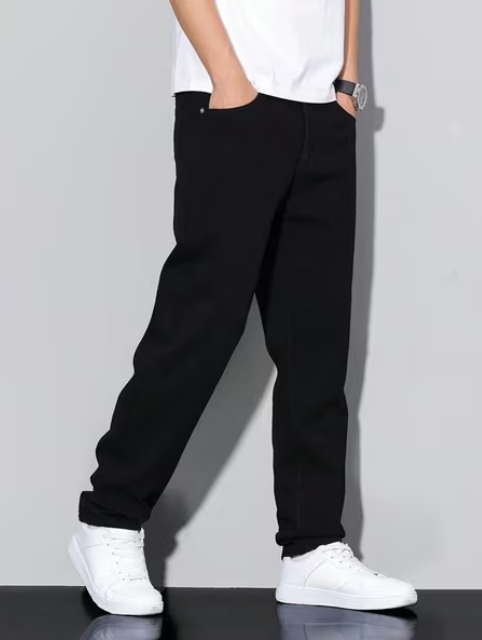 Men Lightly-Washed Straight Fit Jeans - Image 6