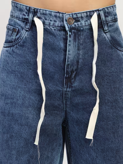 Shein Full Length Fixed Waist Stone Wash Jeans - Image 6