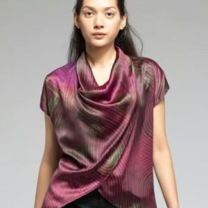 SHAYE Black Printed Top