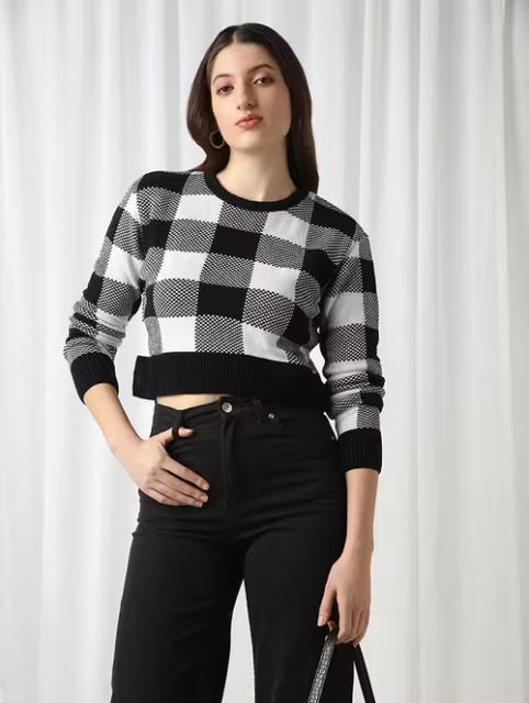 Globus women brown round neck long sleeves - Image 2