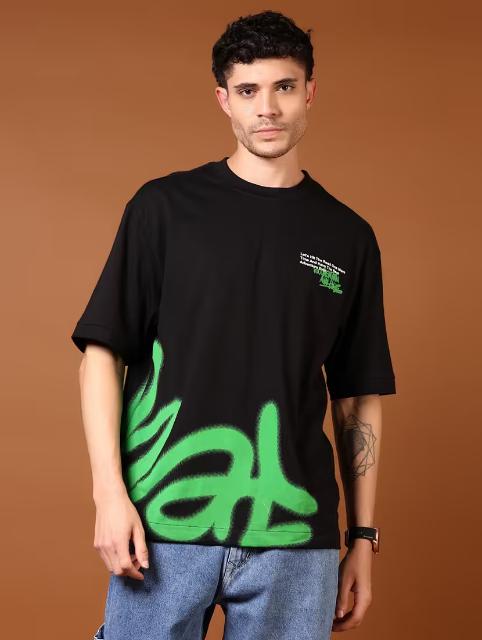 Men placement print short sleeve t-shirt